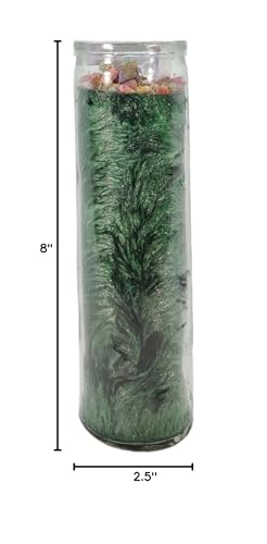 Magick Space palm wax green candle supports sustainable rituals and prosperity mindset.