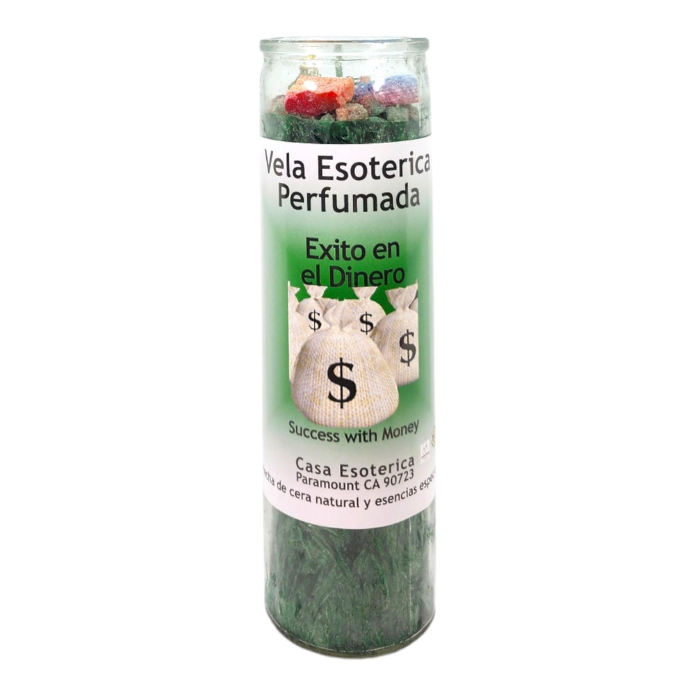 MAGICK SPACE Money-Palm Wax Candle on altar elevates focus and intention.
