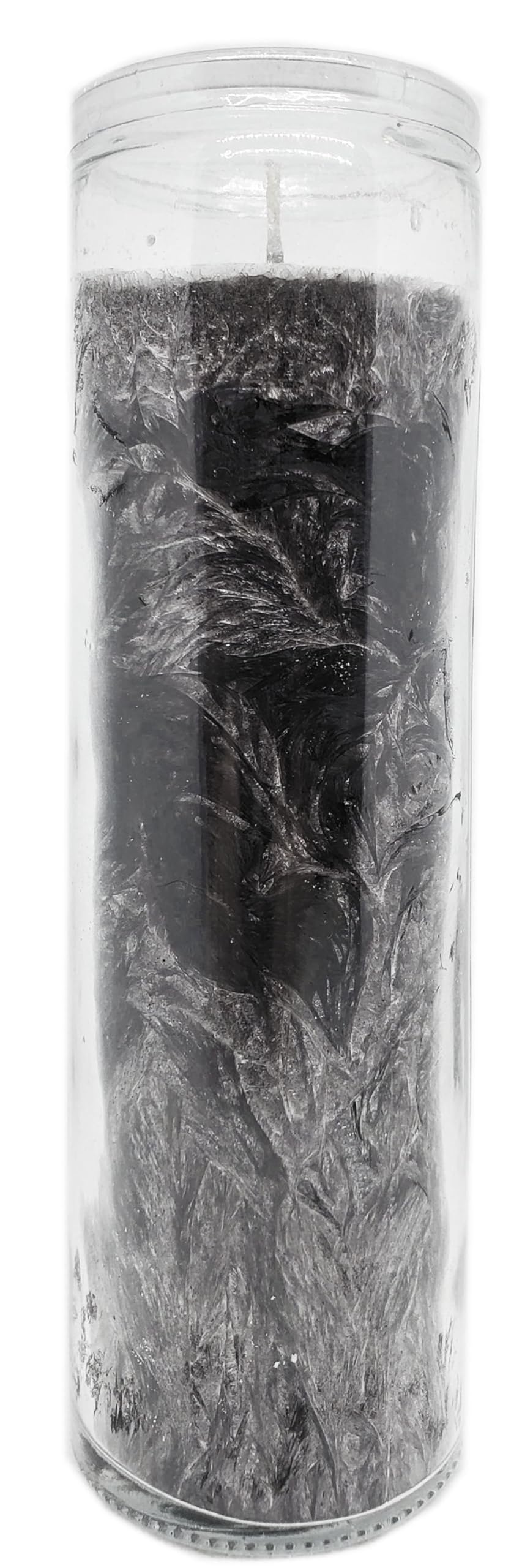 MAGICK SPACE spiritual ritual candle in black supports meditative focus and energy alignment.