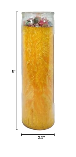 MAGICK SPACE Success Palm Candle yellow ritual scene invites mindful practice and intention.