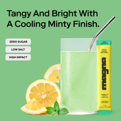 Magna Mint Lemonade scoop highlights simple powder dosing before workouts