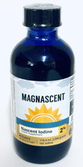 Close-up of high-potency iodine drops for precise dosing.