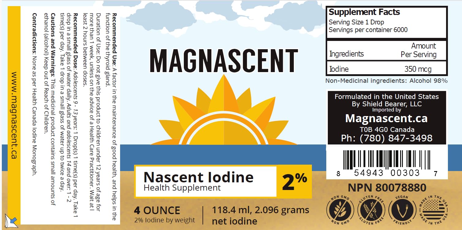 Application setup showing convenient daily iodine routine.
