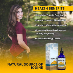 Magnascent Nascent Iodine dropper enables precise dosing and convenient supplementation.