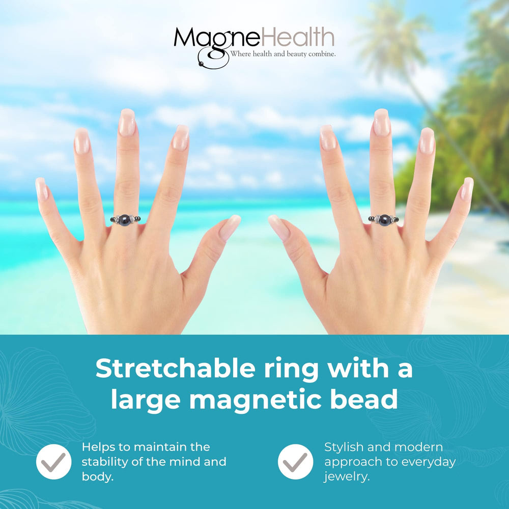MAGNEHEALTH acupressure-inspired magnet ring offers a gentle wear experience.