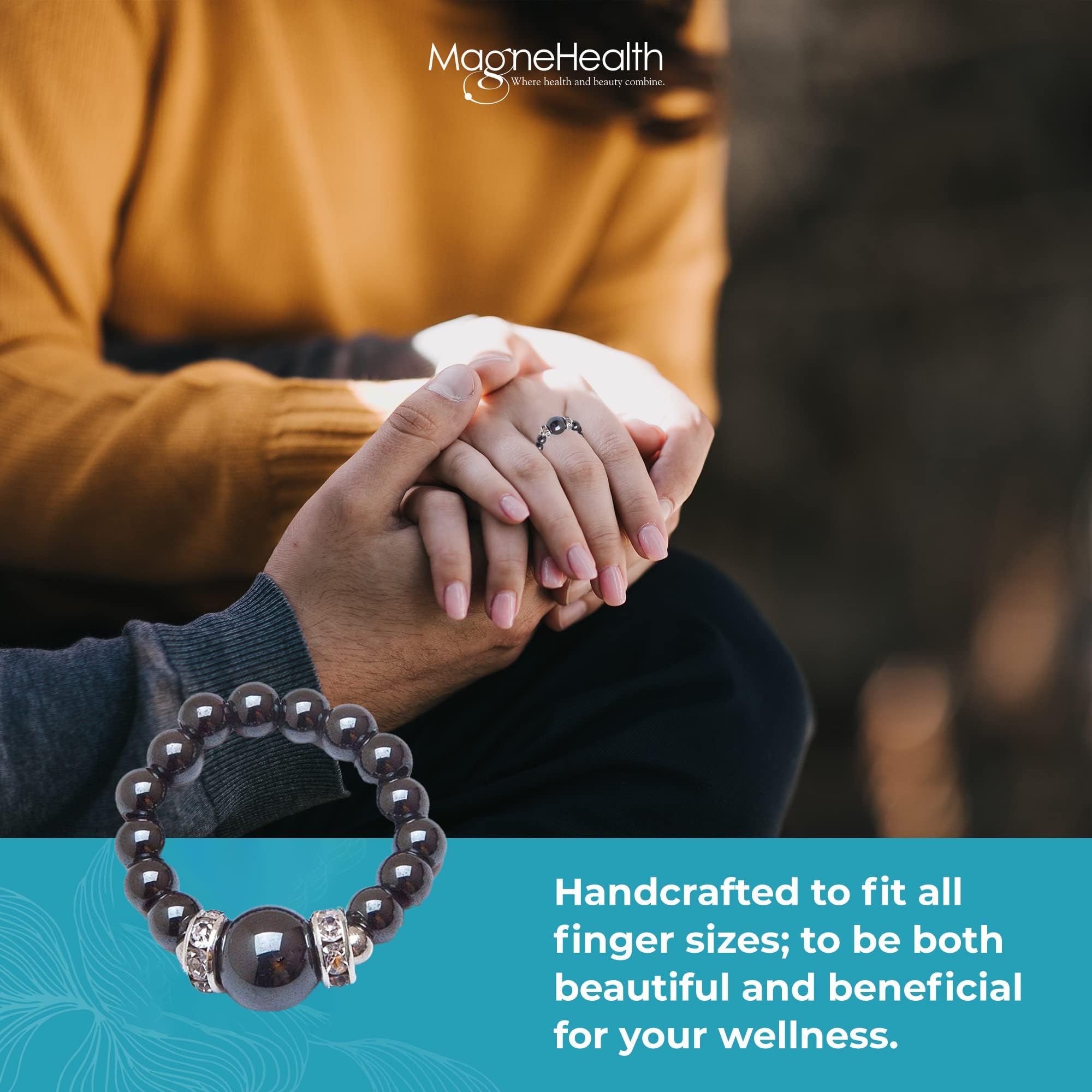 MagneHealth ring care and storage tips shown with the ring