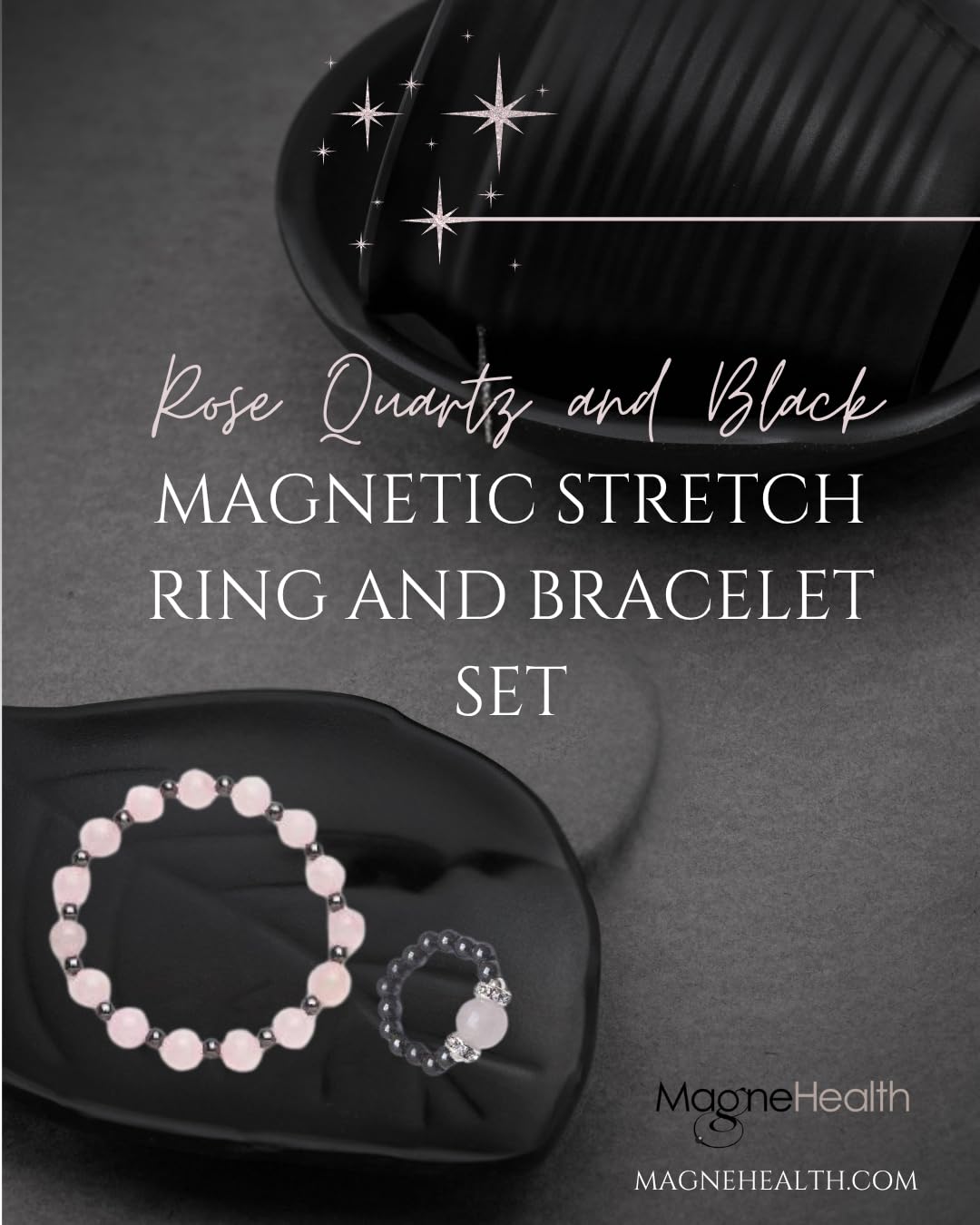 MagneHealth black magnetrim detail highlighting grounding concept.