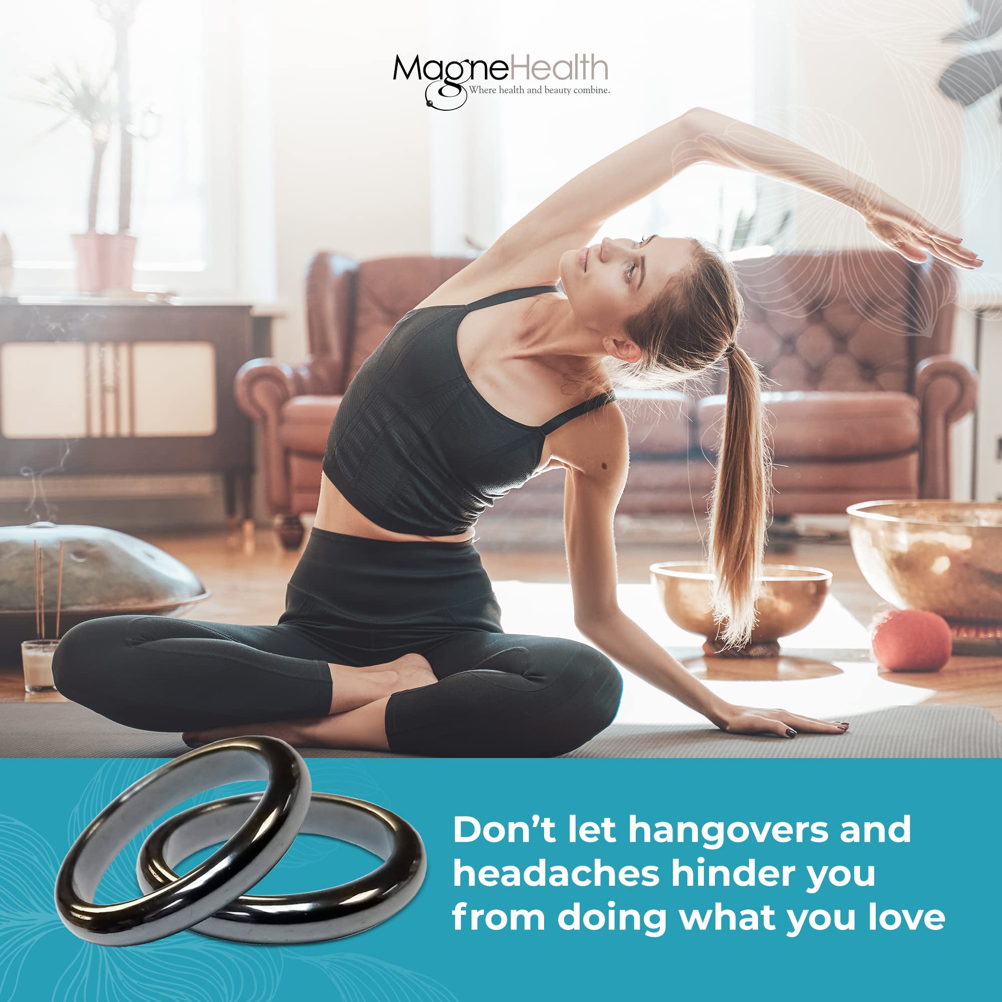 MAGNEHEALTH ring available in various sizes for a comfortable fit