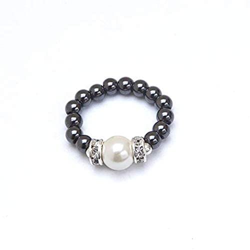 MagneHealth large white magnet bead detail for wellness and style.