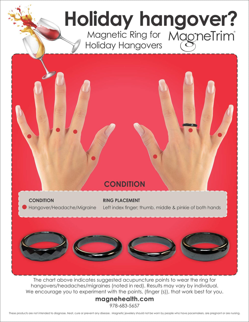 Model wearing MagneHealth unisex hematite ring during daily activities