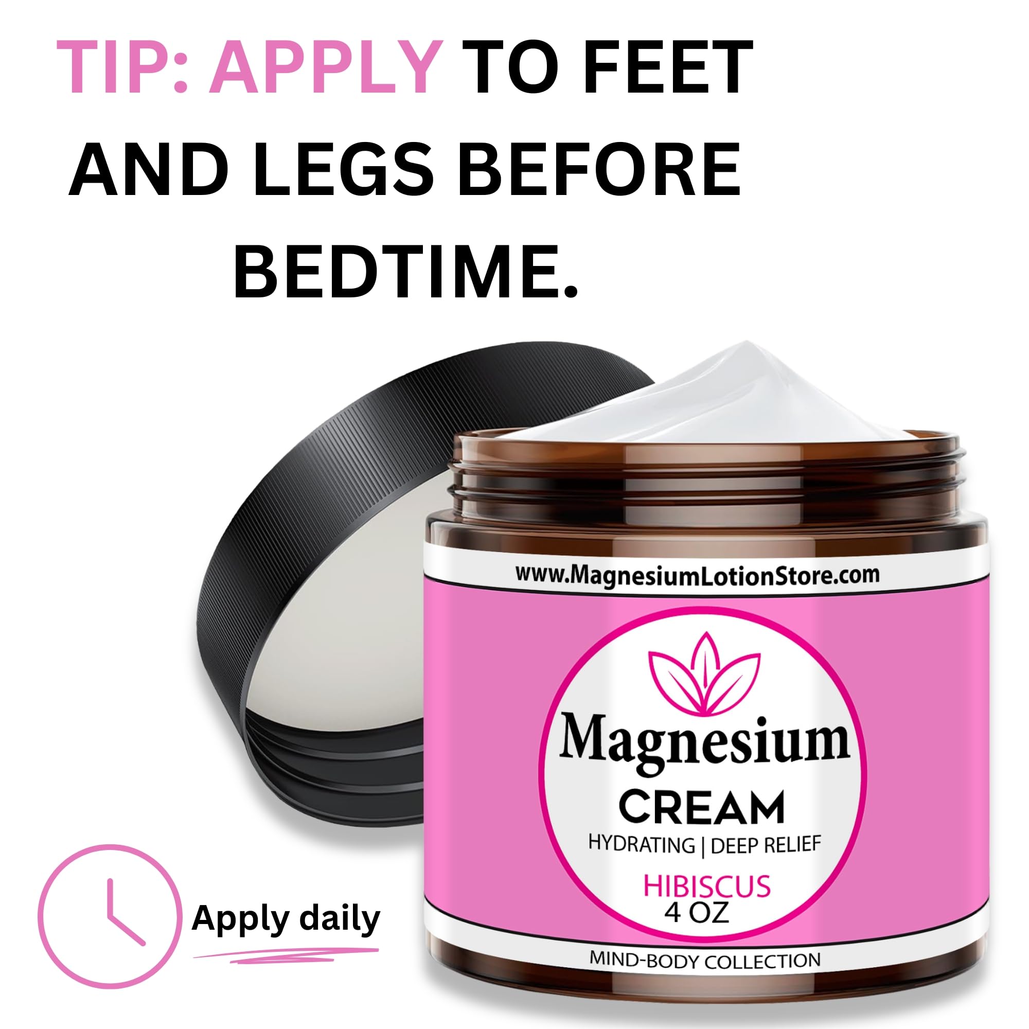 Magnesium Lotion Store calf massage after workout for relief