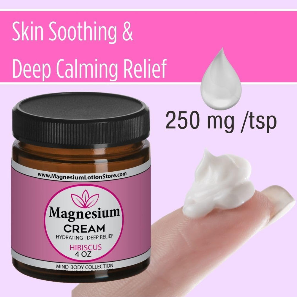 Magnesium Lotion Store coconut oil and shea butter ingredients close-up