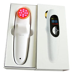 MAGNETOE red-light device front view shows dual wavelengths for at-home relaxation.
