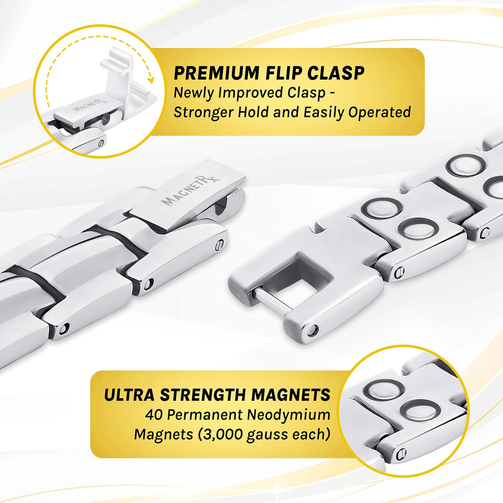 Gift box with velvet pouch presents the MagnetRX bracelet as a thoughtful gift.
