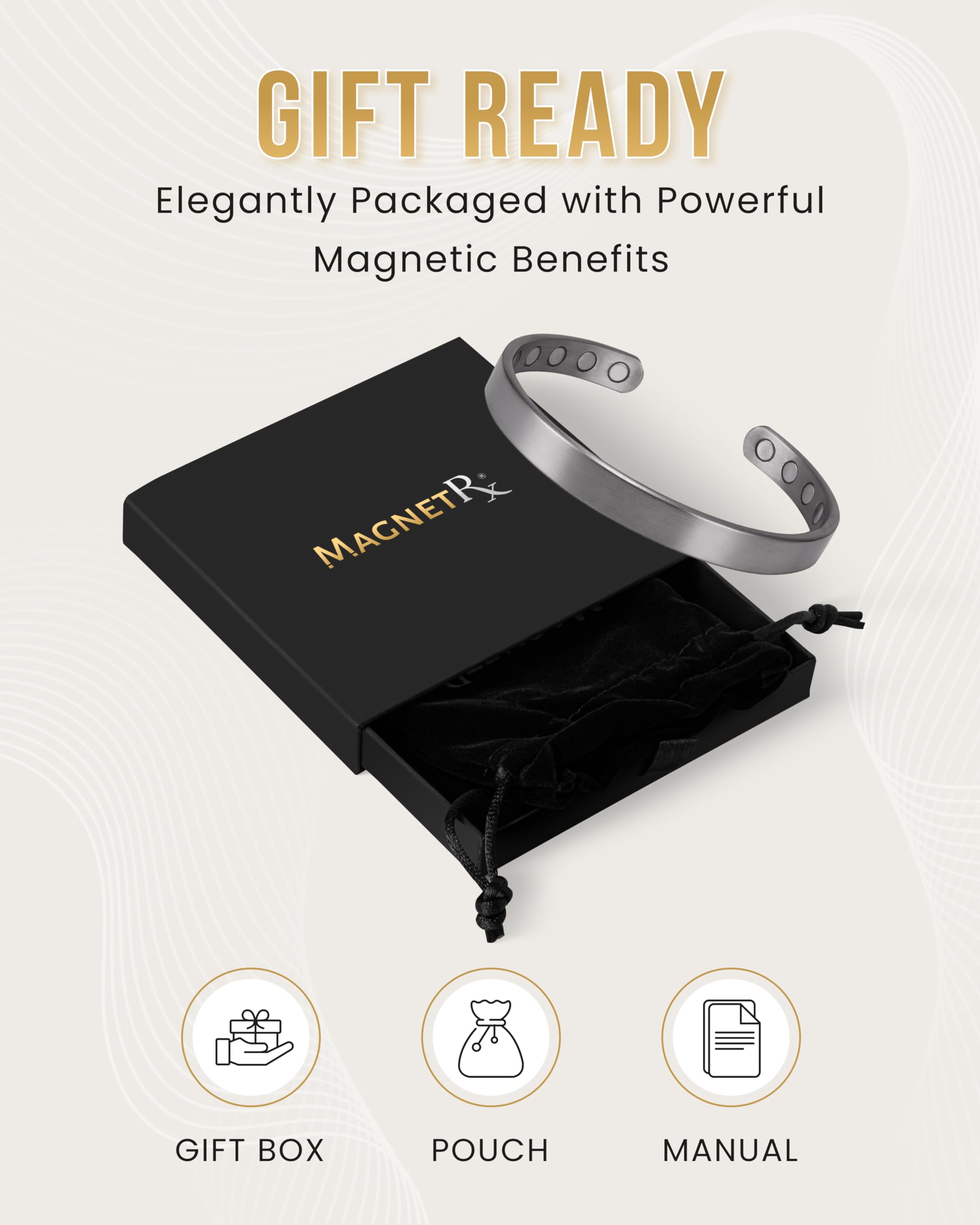 Worn during sports like golf or tennis, MagnetRX supports wrist comfort and style.