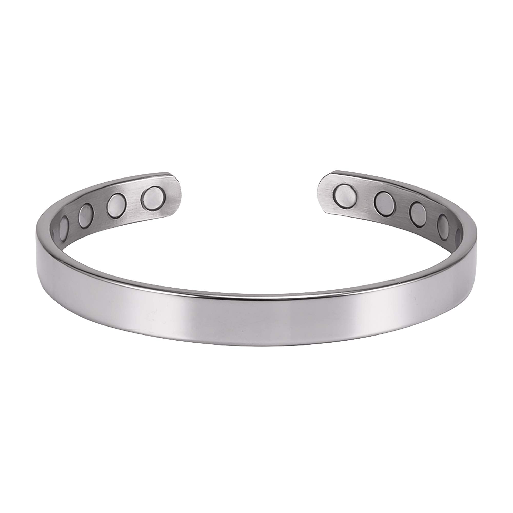 MagnetRX lifestyle scene: polished silver bracelet during activities, balanced style.