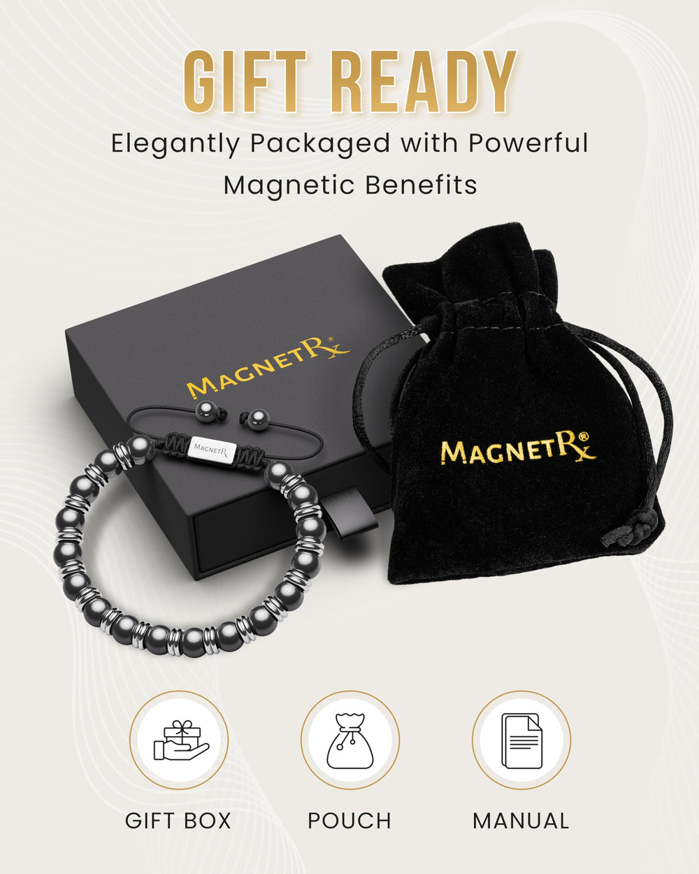 MagnetRX nylon rope detail showing durable construction for daily wear