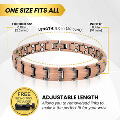 MagnetRX protective coating and copper surface resist wear while patina forms