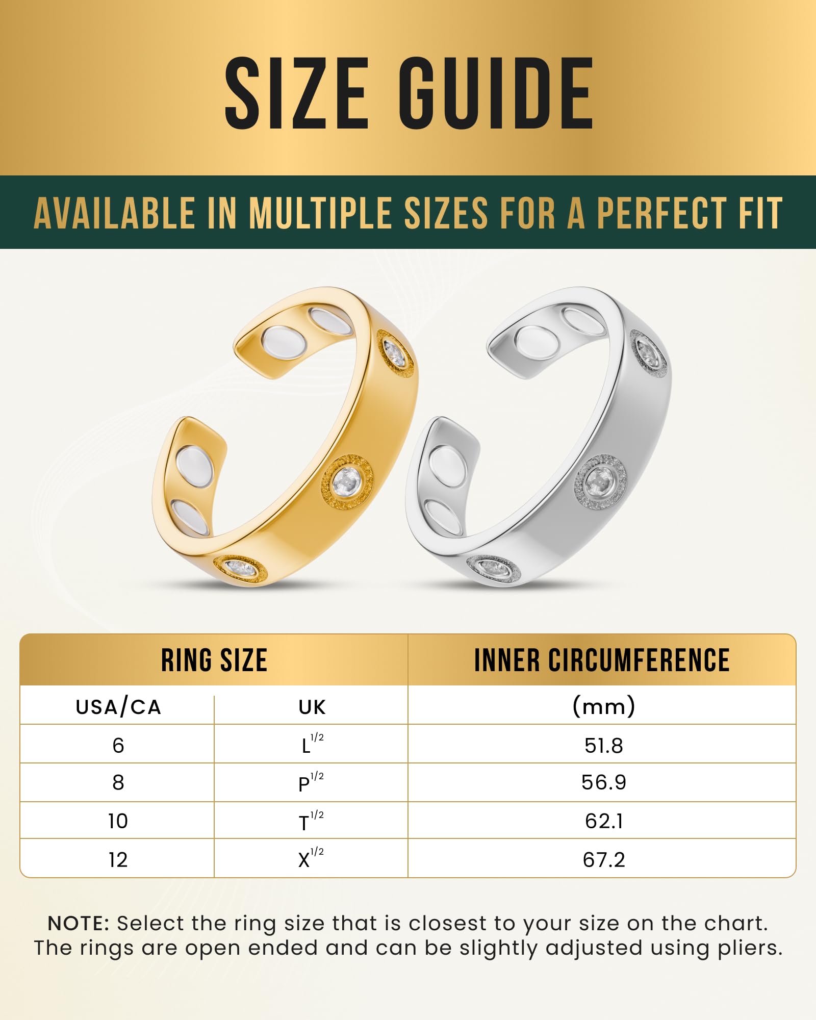 MagnetRX ring crafted from medical-grade stainless steel for durability.