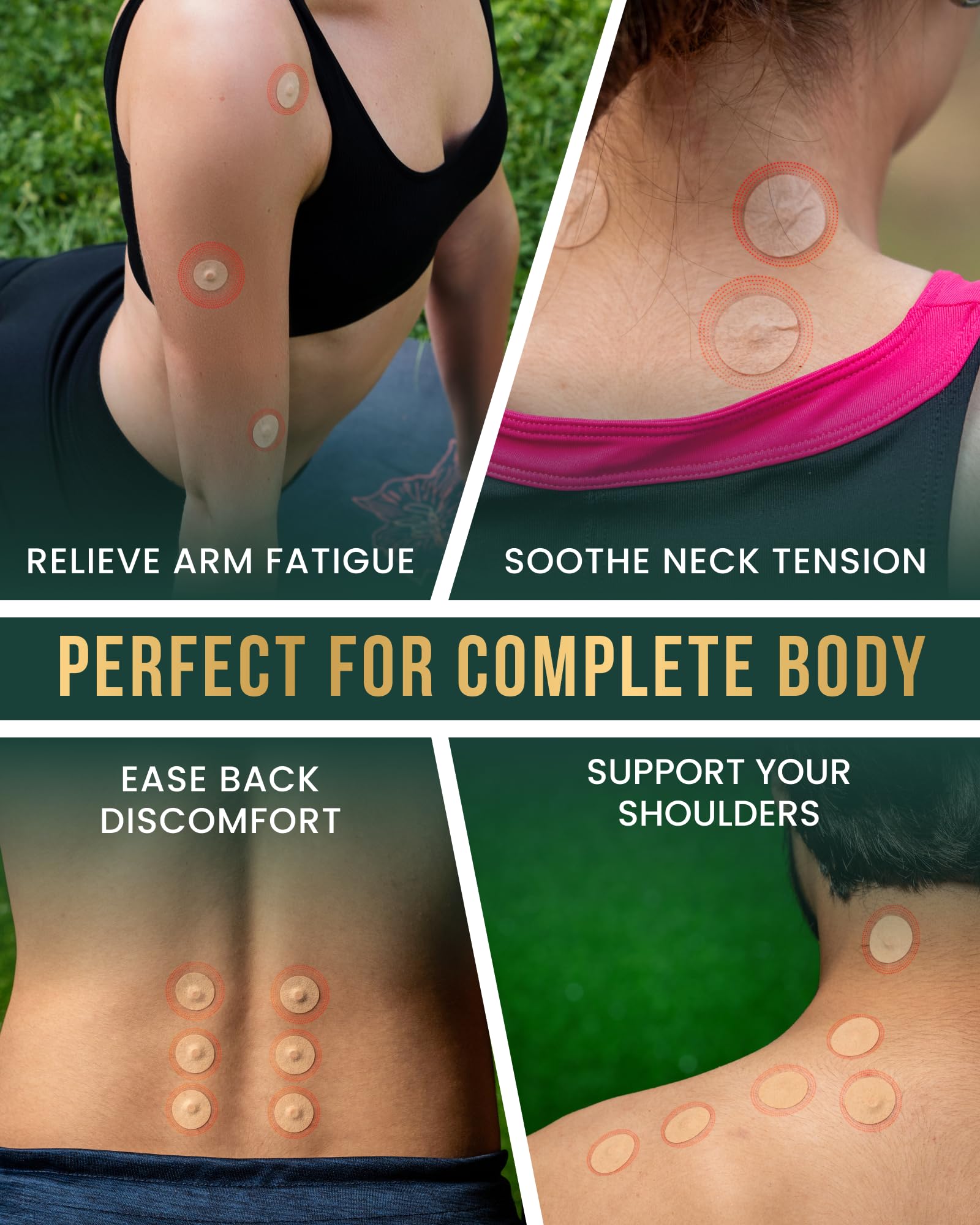 MagnetRX patches are shower-friendly and sweat-resistant for active days