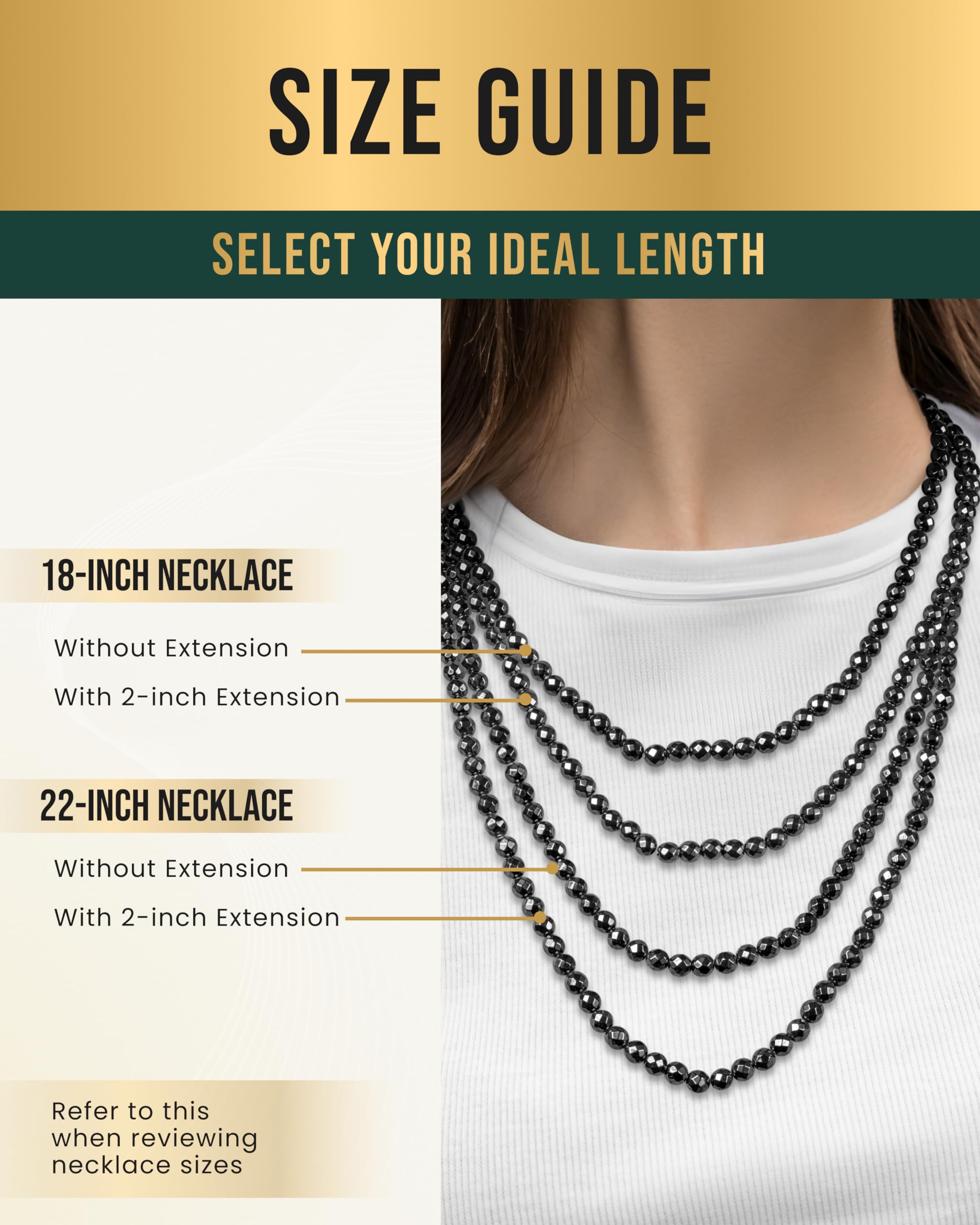 Unisex MagnetRX beaded necklace suitable for both women and men.