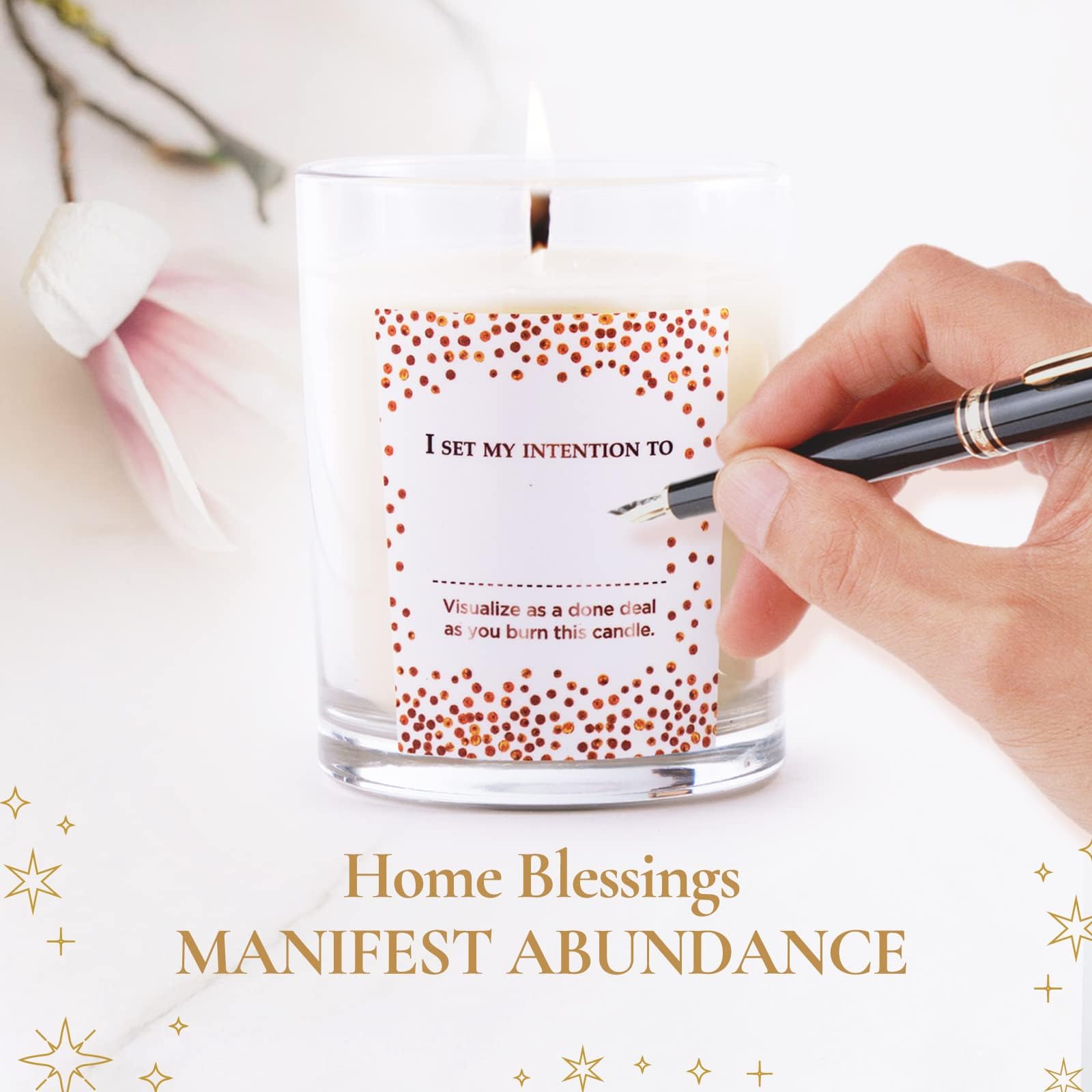 Magnificent 101 candle in meditation mood promotes focus and balance