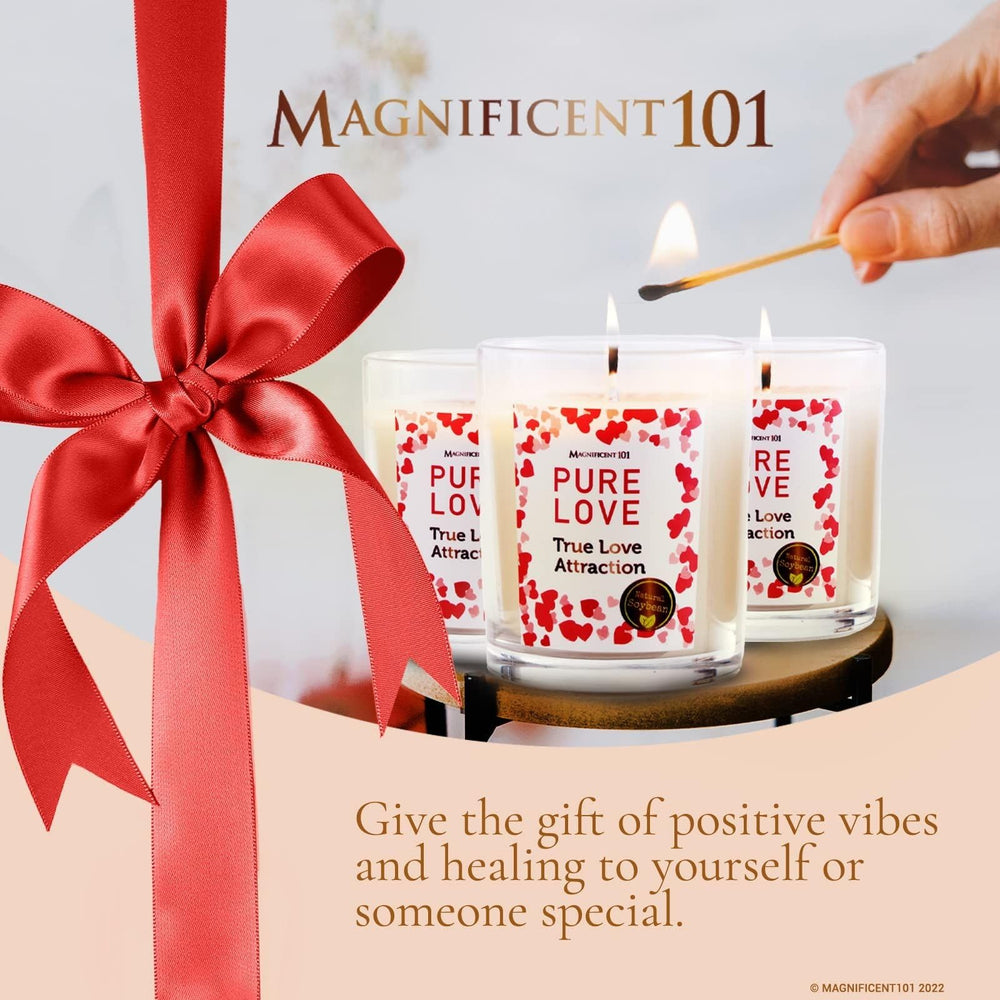 Magnificent 101 intention-setting candle for calm focus and personal rituals.