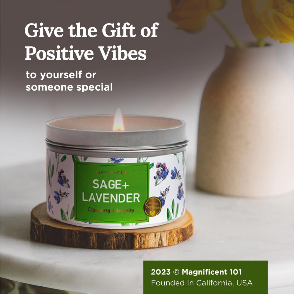 Magnificent101 travel-sized candle ready for on-the-go meditation sessions