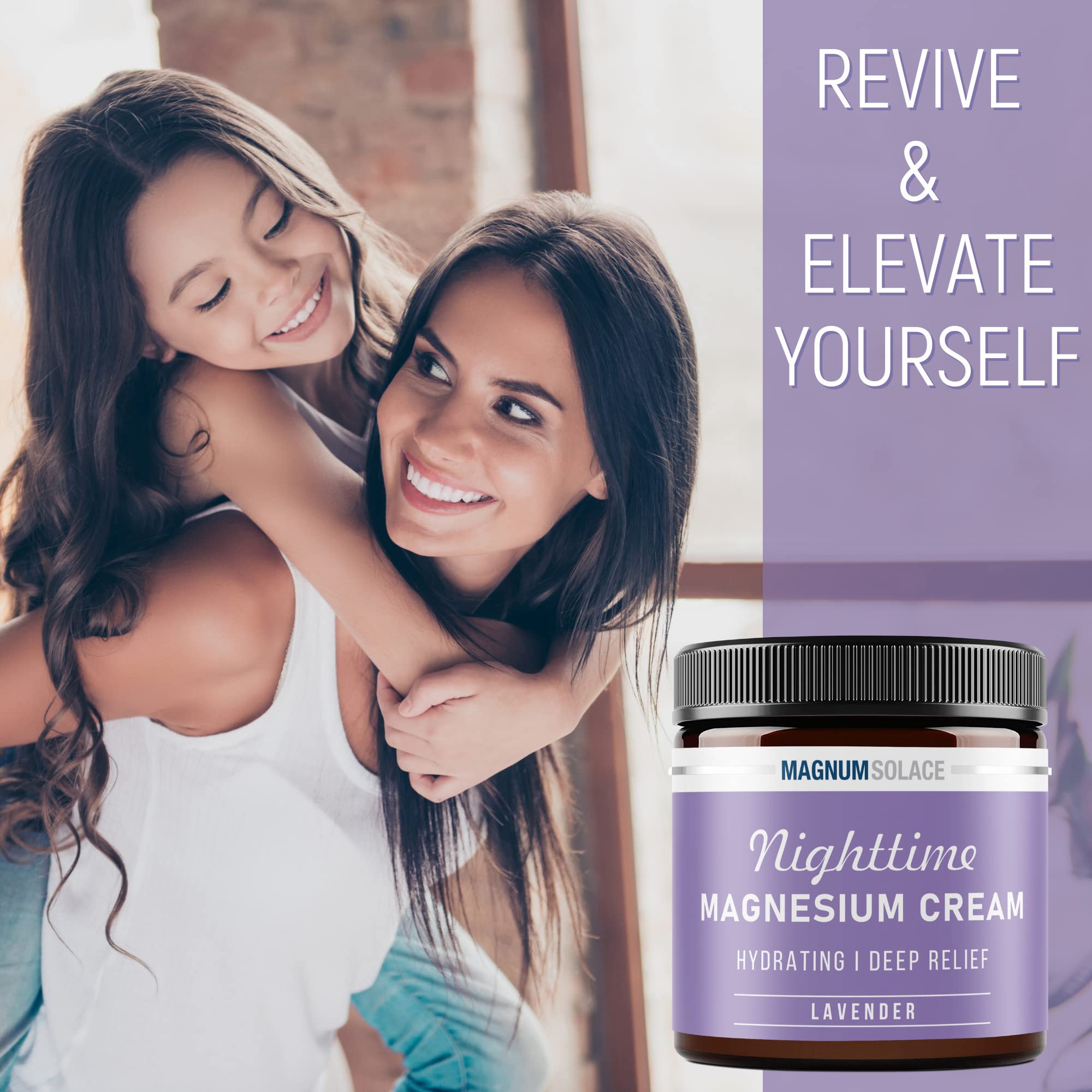 Lavender scent accent suggests calming self-care moment.