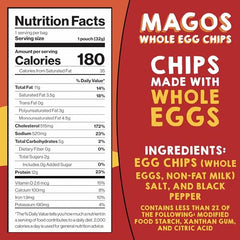 Magos Egg Chips close-up of light cracker-style texture