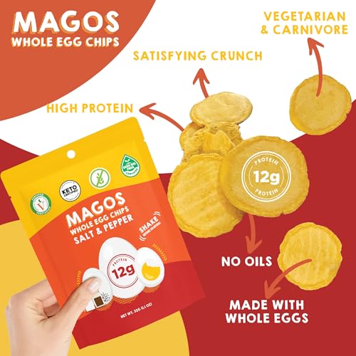 Magos Egg Chips 12g protein per bag supports active afternoons.