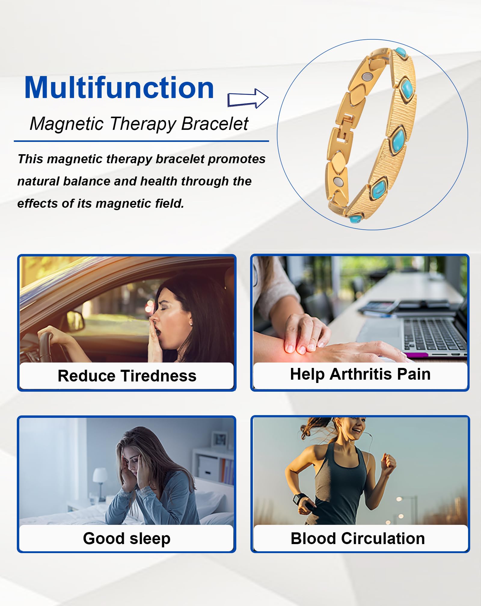 MagSølv eight embedded magnets near the wrist for enhanced proximity and daily balance.