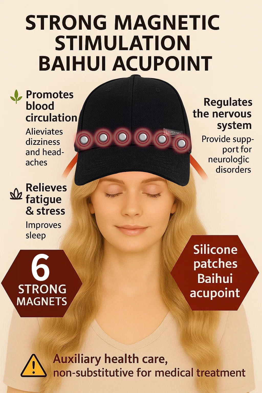 Ventilation eyelets on the MagSølv cap promote airflow during activity.
