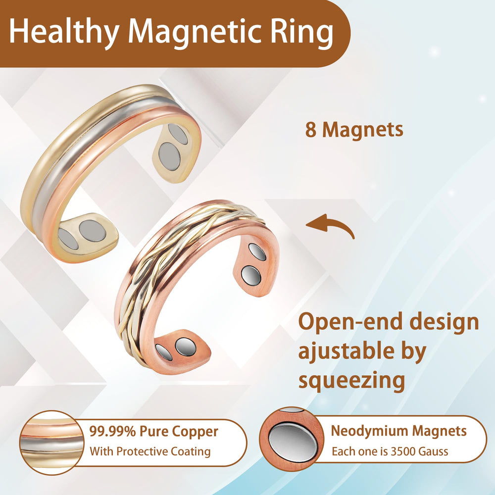 MagVIVACE ring with tarnish-resistant finish stays vibrant through daily use.