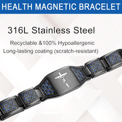 MagVIVACE men's bracelet worn on wrist for a stylish everyday look.