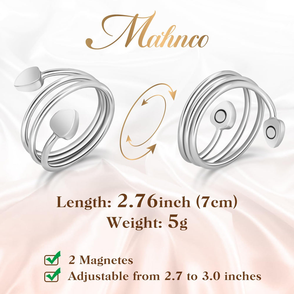 Mahnco adjustable copper ring showing easy size adjustment
