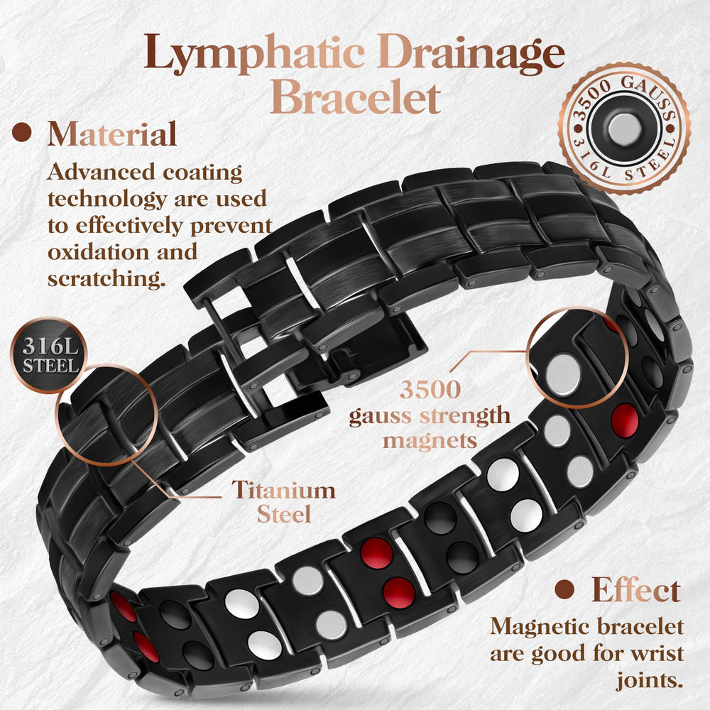 Mahnco bracelet ergonomic 22cm length on wrist for all-day comfort.