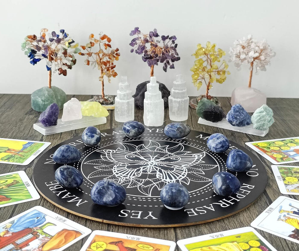 Maibaota blue sodalite stones bulk: beautifully polished stones for home décor displays.