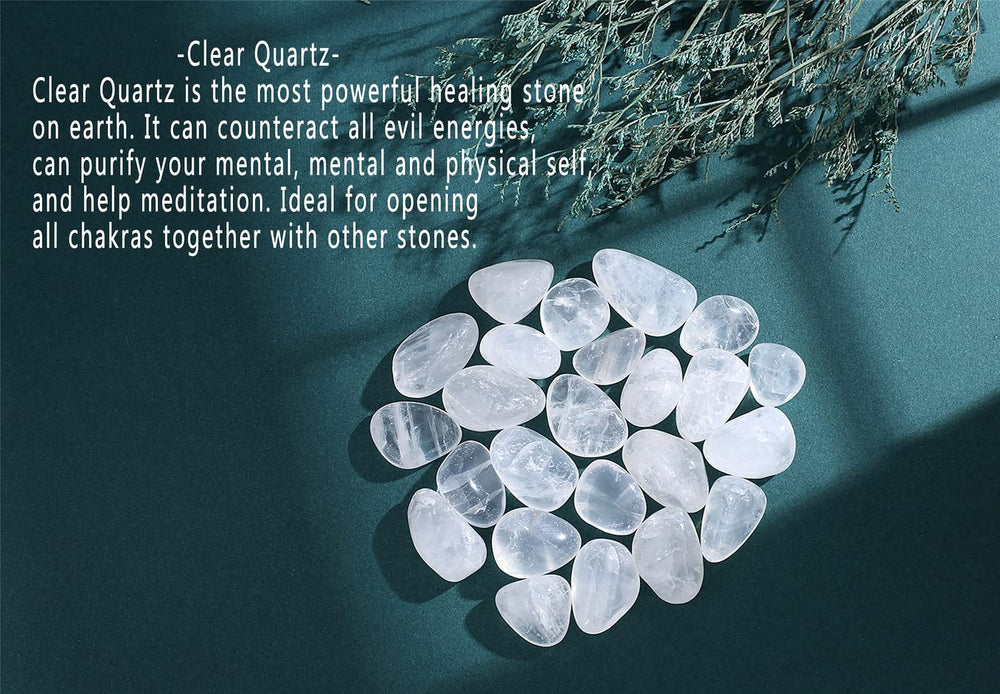 MAIBAOTA clear quartz polished tumbled bundle ideal for decorative display and energy balance.