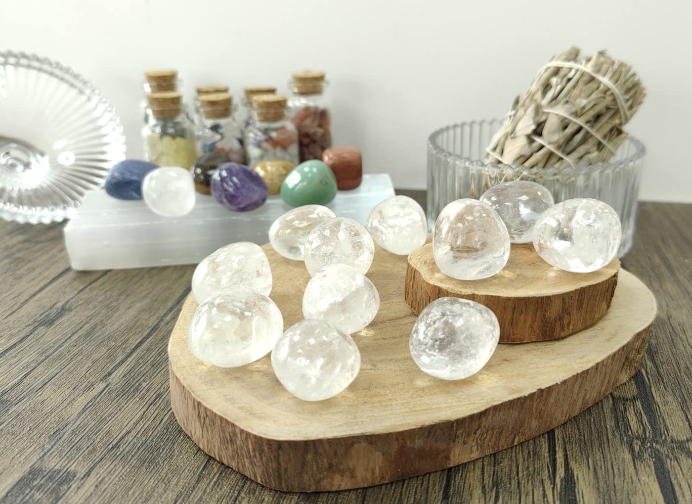 MAIBAOTA clear quartz reiki healing use supports focus and intention.
