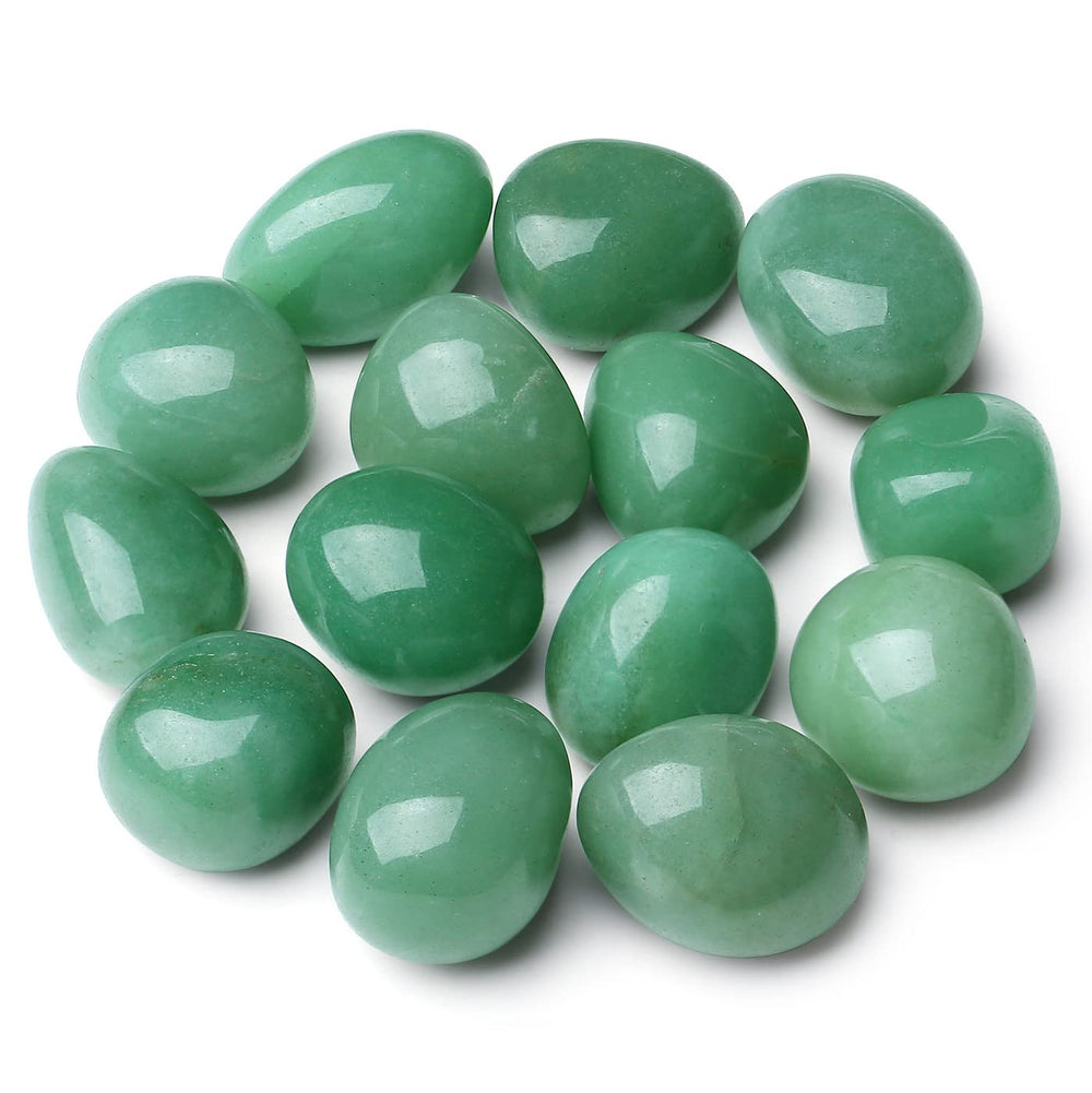 MAIBAOTA green aventurine crystal vase filler adds natural charm to shelves.