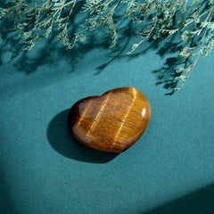 Maibaota natural tiger eye heart stone supports focus and grounding