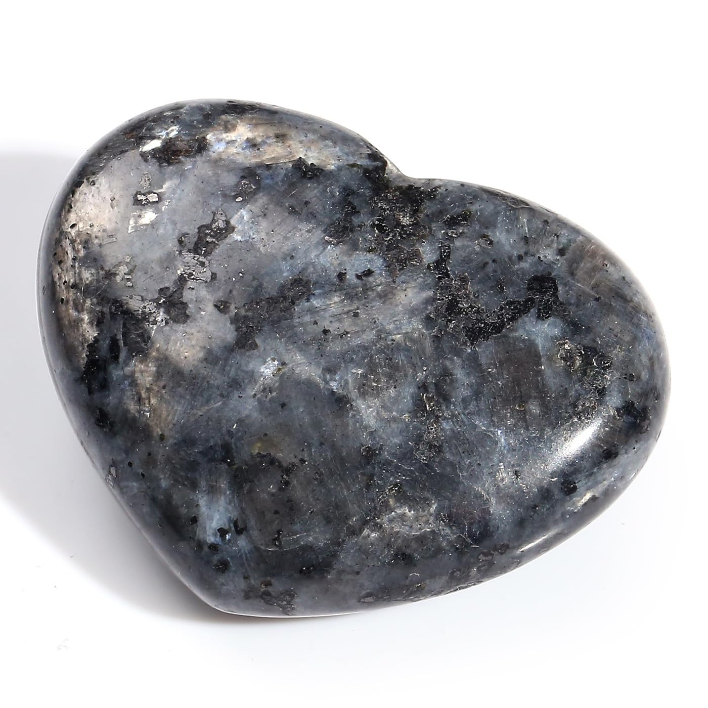 MAIBAOTA rainbow moonstone heart polished finish makes a thoughtful gift.