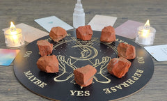 MAIBAOTA Red Jasper rough stones prepared for tumbling and polishing projects.