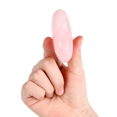 MAIBAOTA rose quartz heart polished edges highlight natural pink glow
