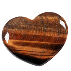 Maibaota tiger eye heart stone 45mm for hand-held focus and calm during daily routines