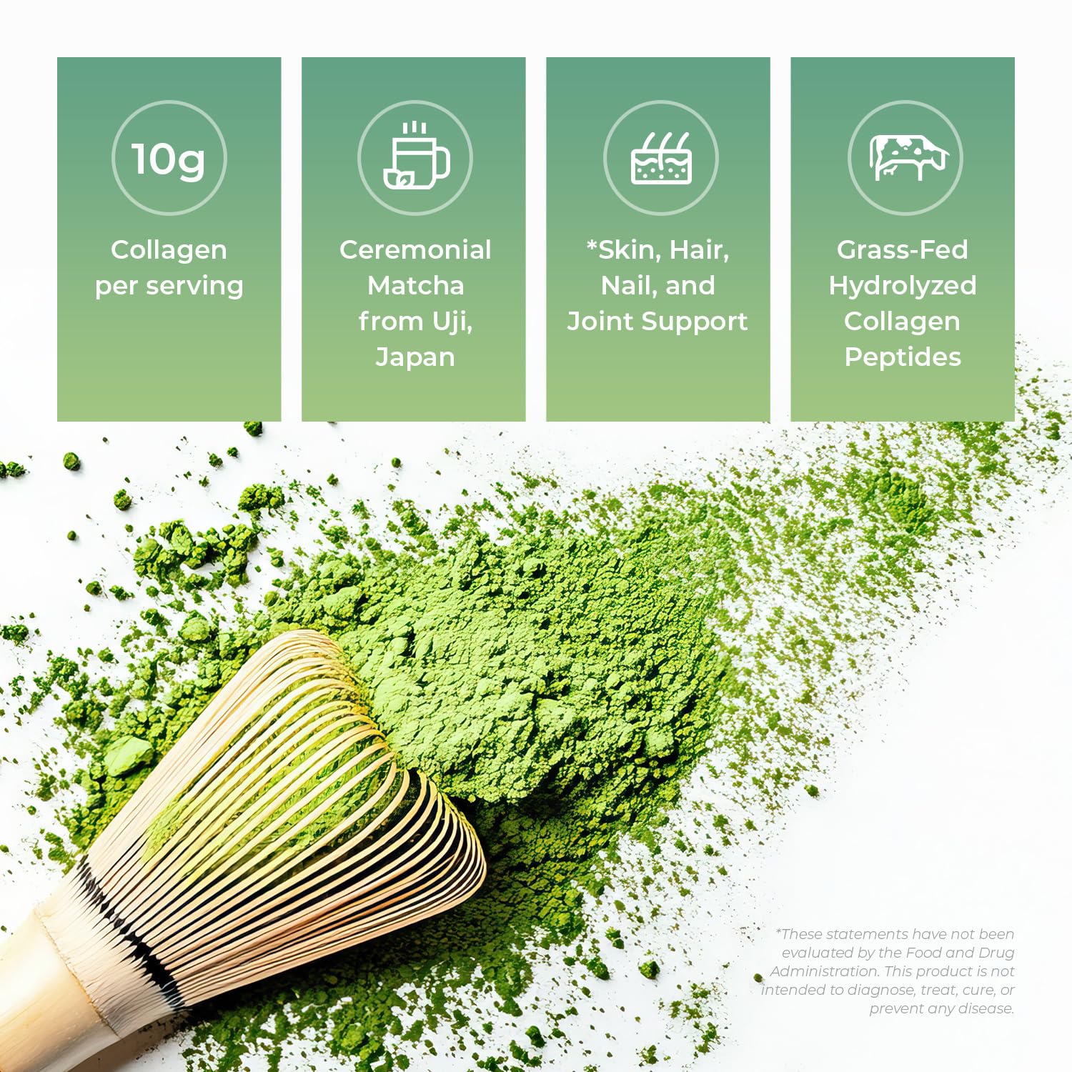 Maiji cold-matcha drink in a glass showcasing refreshing energy and antioxidants.