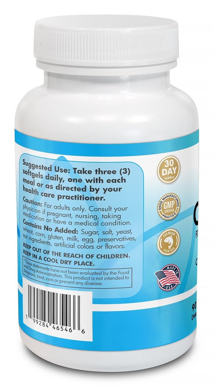 Main Products Omega 3 label highlights EPA and DHA content.