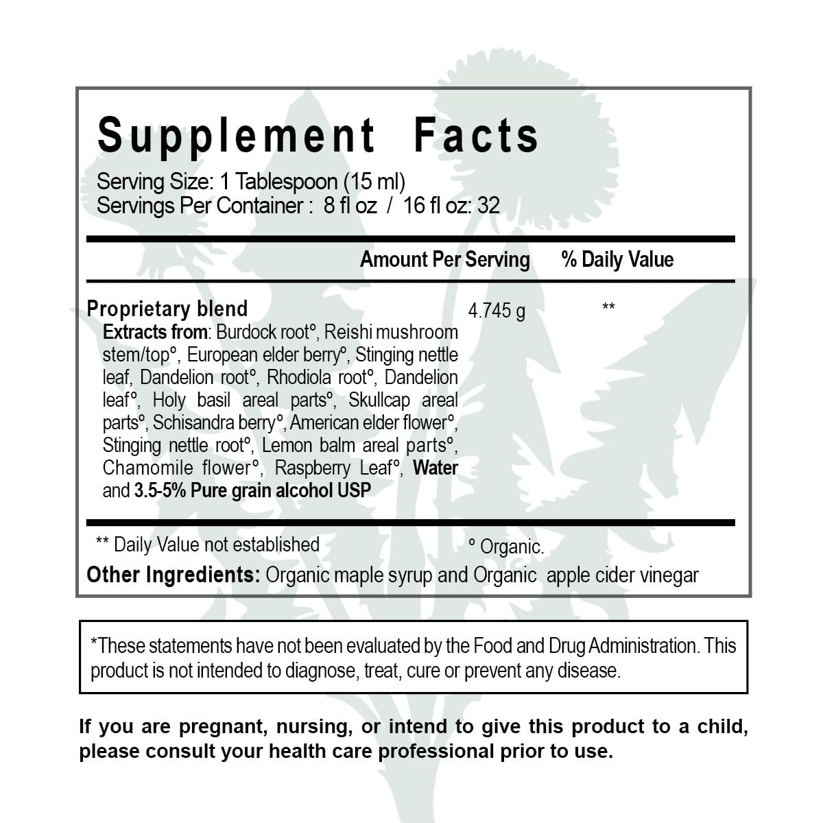 Maine Medicinals Liquid detox bottle serving suggests balanced liver and kidney wellness