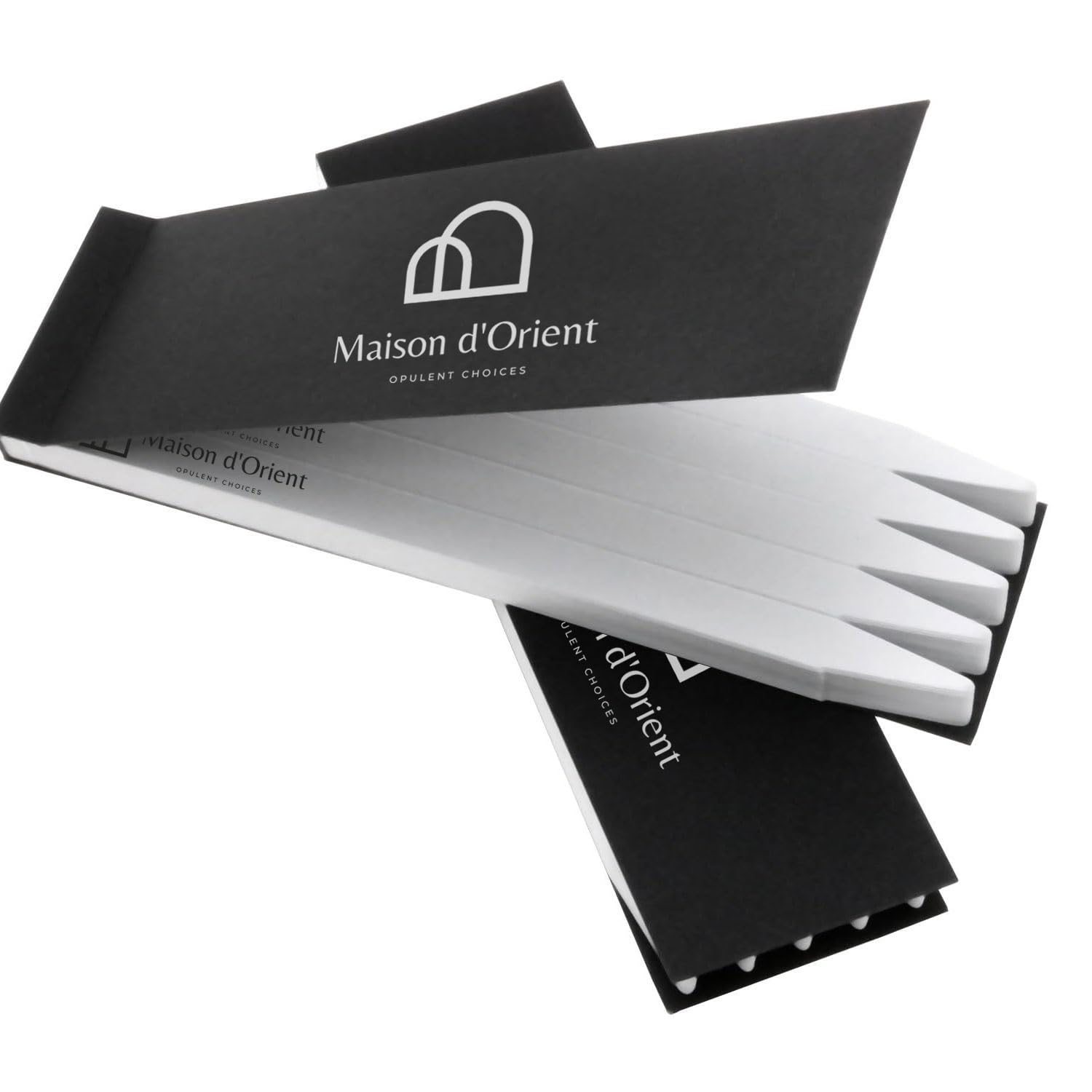 Maison d'Orient perfume test strips booklet closed for travel testing